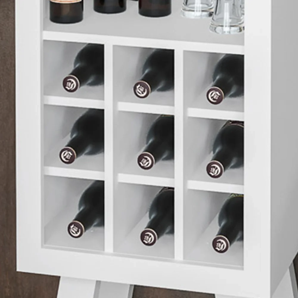 Adega Para 9 Garrafas com Prateleira AD5000 Branco - Tecno Mobili