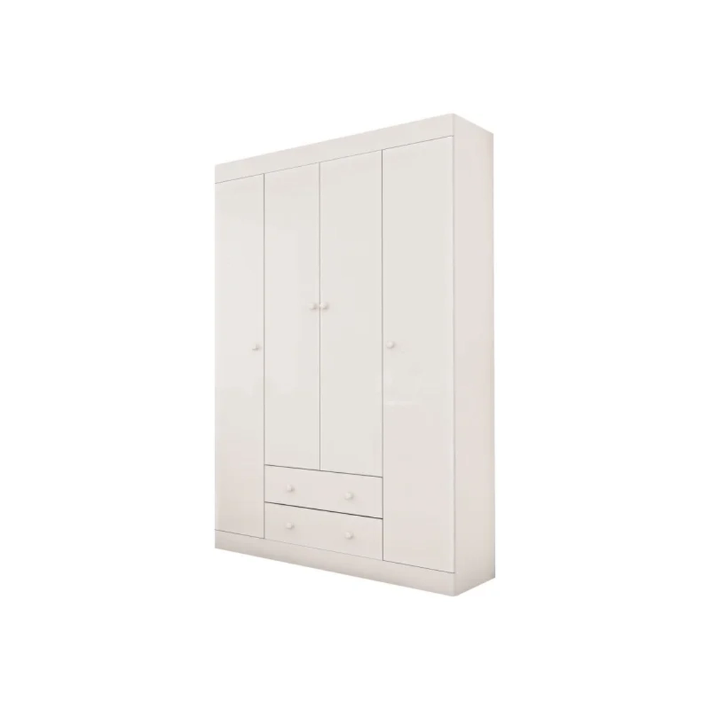 Jogo Quarto Infantil Guarda Roupa e Cômoda Helena Branco - Phoenix