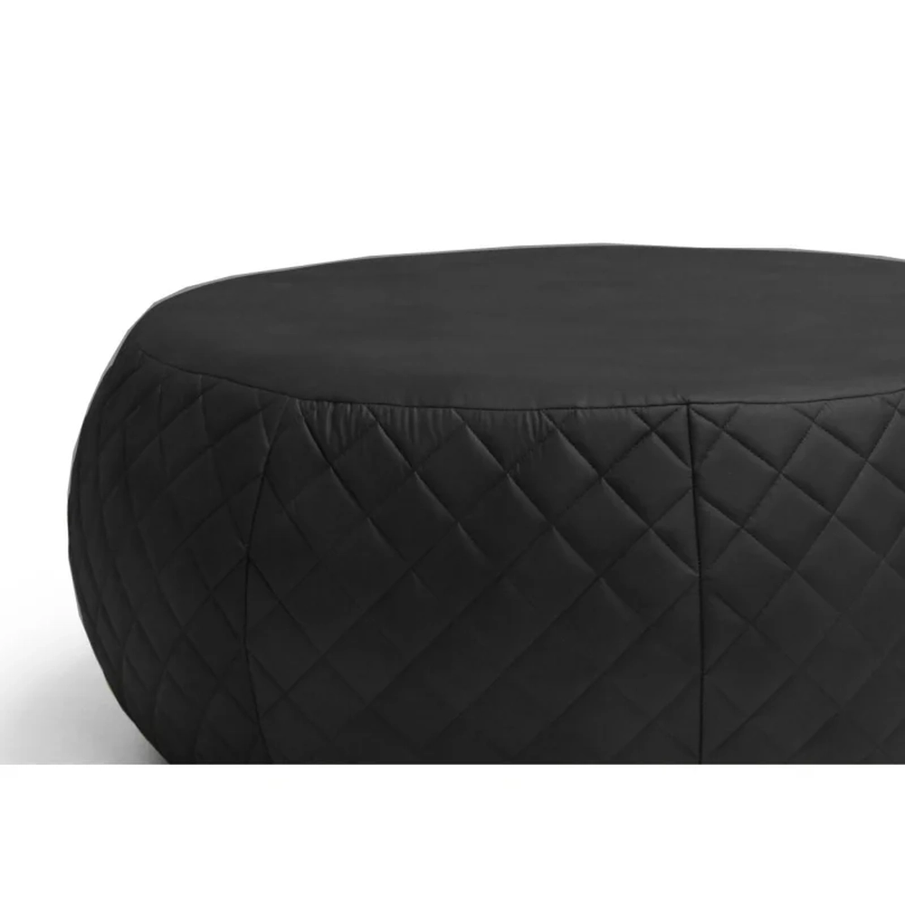 Puff Decorativo Golf 105cm Tressê C05 Sintético Preto - Domi