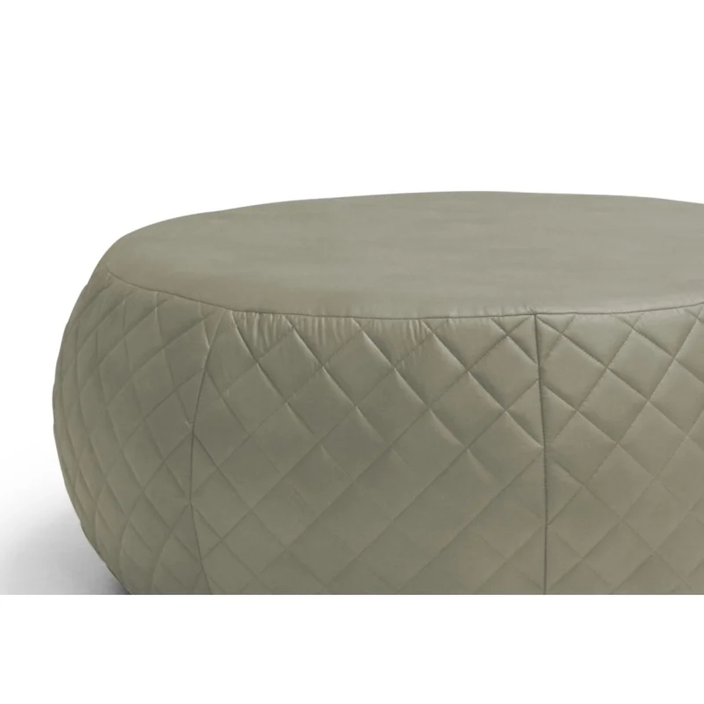 Puff Decorativo 105cm Tressê C19 Sintético Bege Escuro - Domi