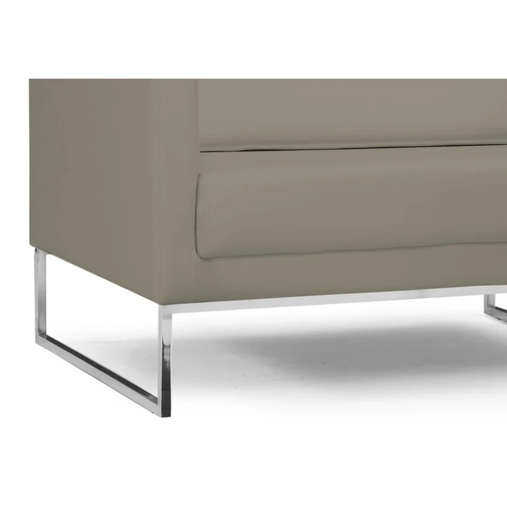 Poltrona Decorativa Maia 106cm C19 Corano Bege Escuro - Domi