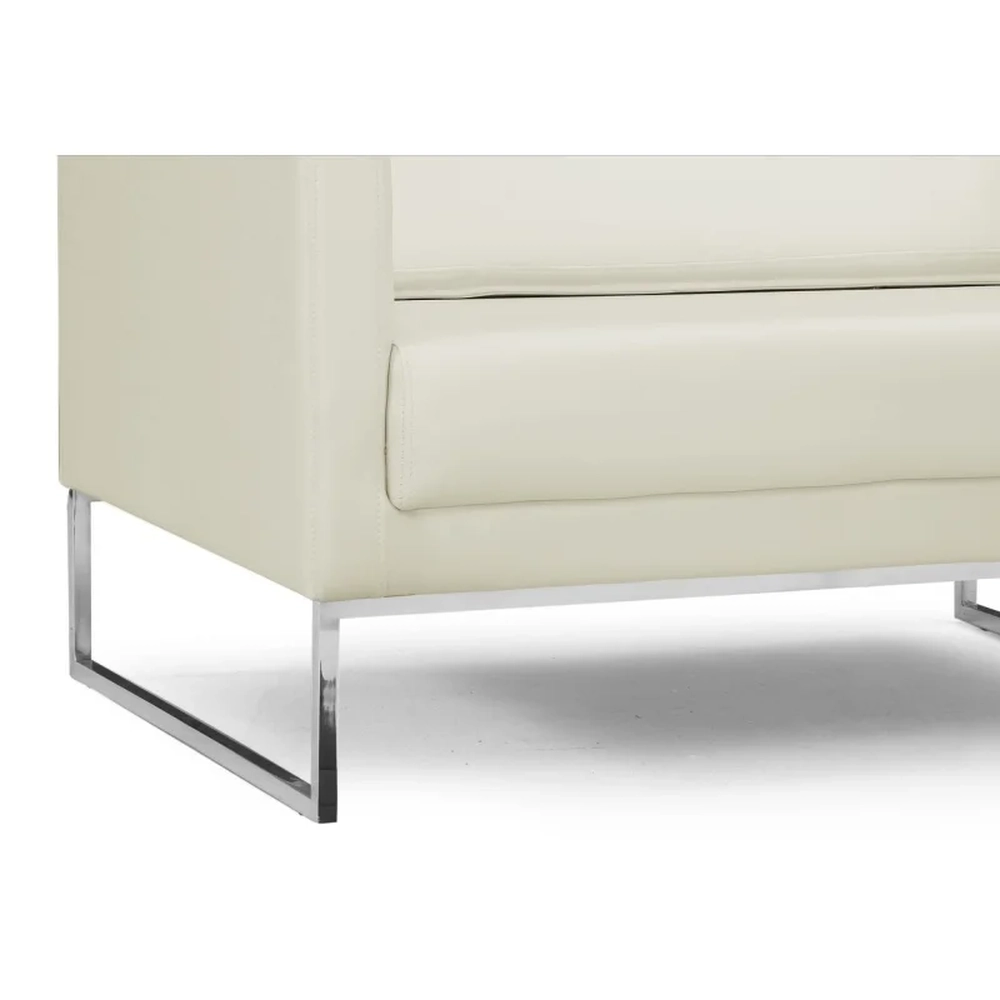 Poltrona Decorativa Maia 106cm C26 Corano Bege Claro - Domi