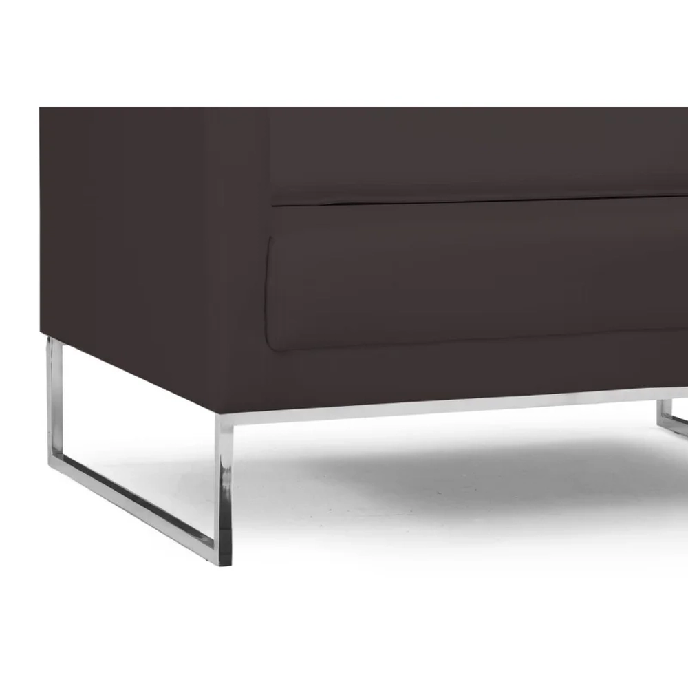 Poltrona Decorativa Maia 106cm C34 Corano Marrom - Domi