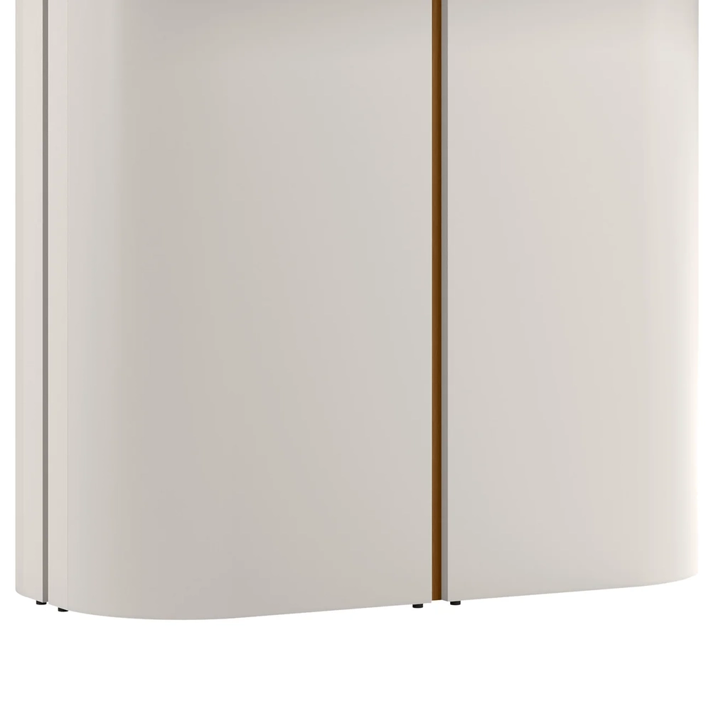 Mesa de Jantar Retangular 180cm 8 Lugares Flex Zuni Off N02 - Mpozenato - Mpozenato