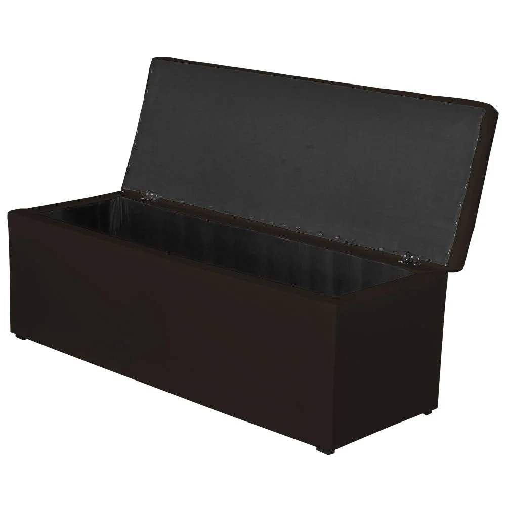 Calçadeira Baú 140 cm Paris Corano Marrom - JS Móveis