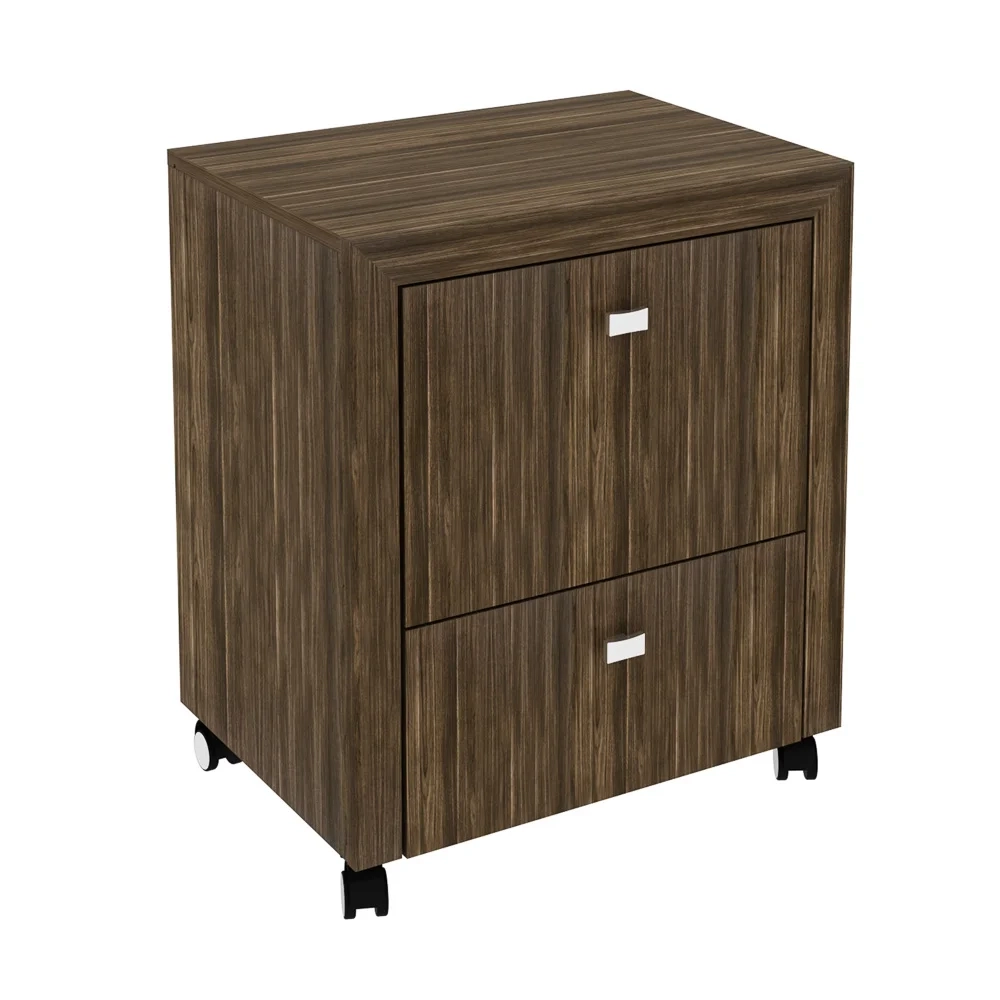 Armário para Home Office ME4112 com Rodízios Nogal - Tecno Mobili