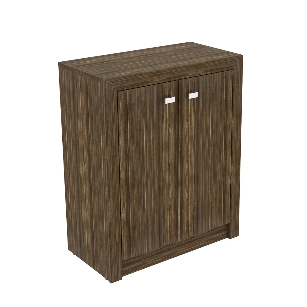 Balcão Para Escritório 2 Portas ME4103 Nogal - Tecno Mobili