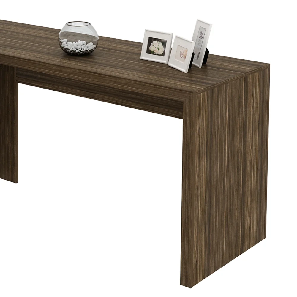 Mesa de canto para Home Office ME4116 Nogal - Tecno Mobili