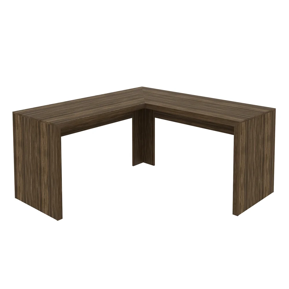 Mesa de canto para Home Office ME4116 Nogal - Tecno Mobili