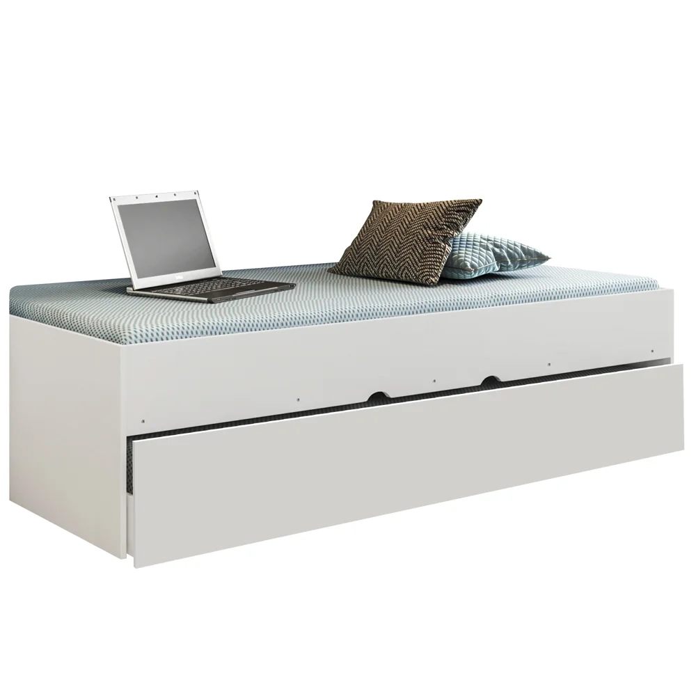 Quarto Infantil Modulado 4 Portas Com Bicama Chiara Branco - Phoenix