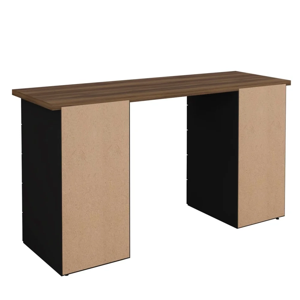Mesa para Computador Escrivaninha Due Web Nogal/Preto - Artany