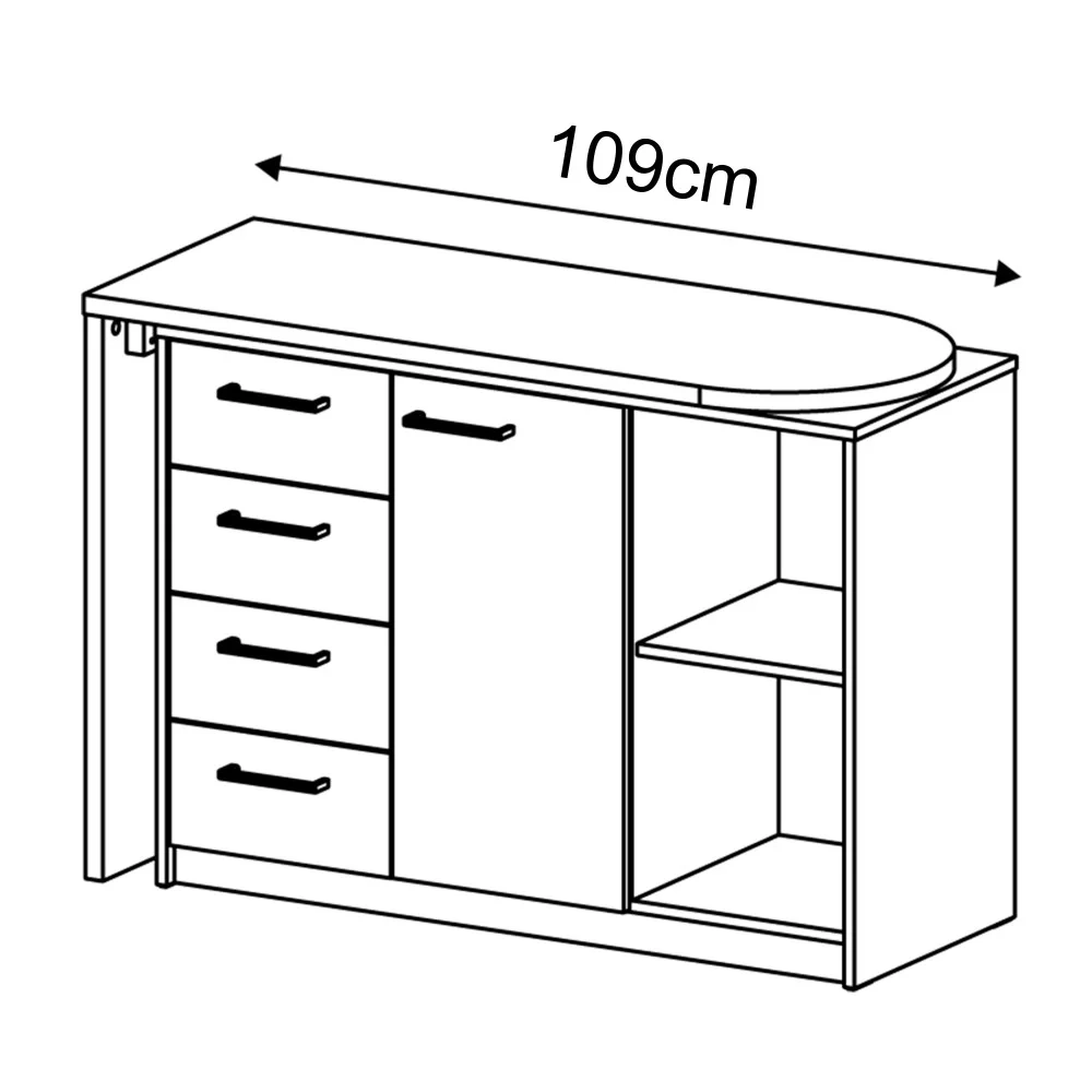 Mesa para Computador Escrivaninha Logan Web Branco - Artany