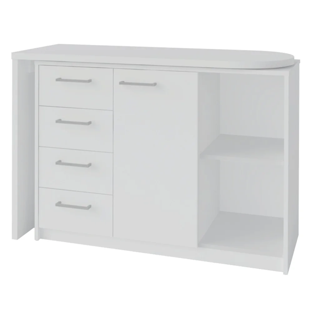 Mesa para Computador Escrivaninha Logan Web Branco - Artany