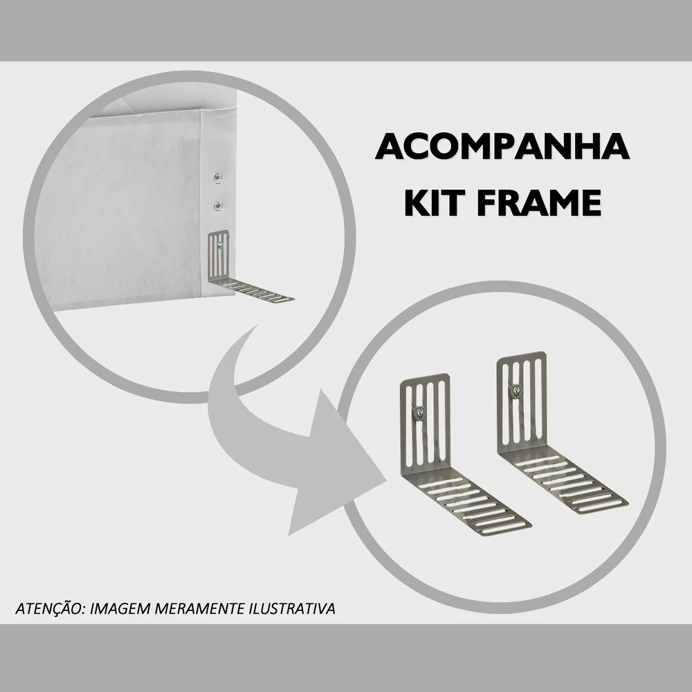 Cabeceira Cama Box Casal 140cm Cristal Linho Bege - MV Estofados