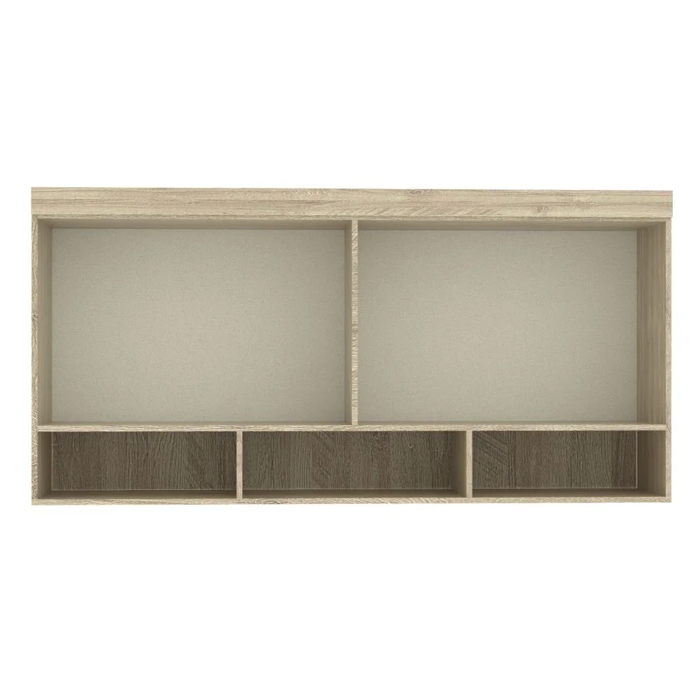 Armário Ponte Casal 167cm 201 Master 2 Portas Avelã Rústico/Ártico Rústico - Eucamóveis