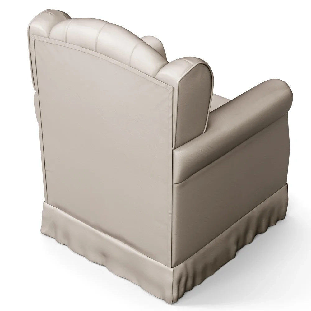 Poltrona de Amamentação Balanço e Puff Letícia Bege - Phoenix