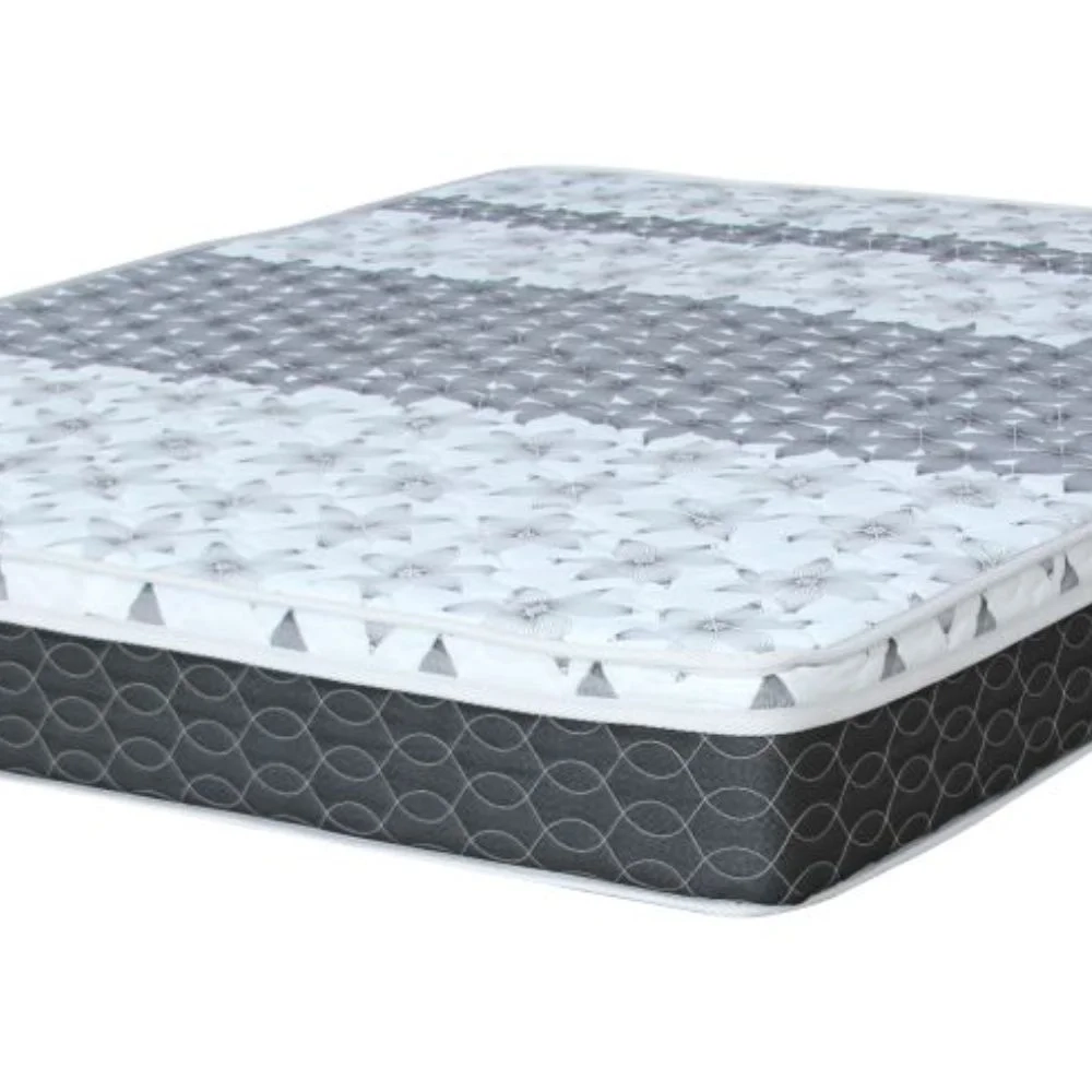 Colchão Solteiro Mola Class Bonnel New Euro 96x203x25cm Branco/Cinza - Castor