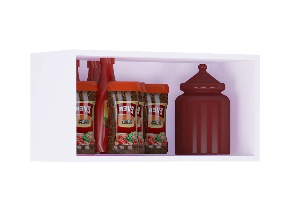 Kit 2 Armários Aéreos 60cm 1 Porta Branco - AJL Móveis