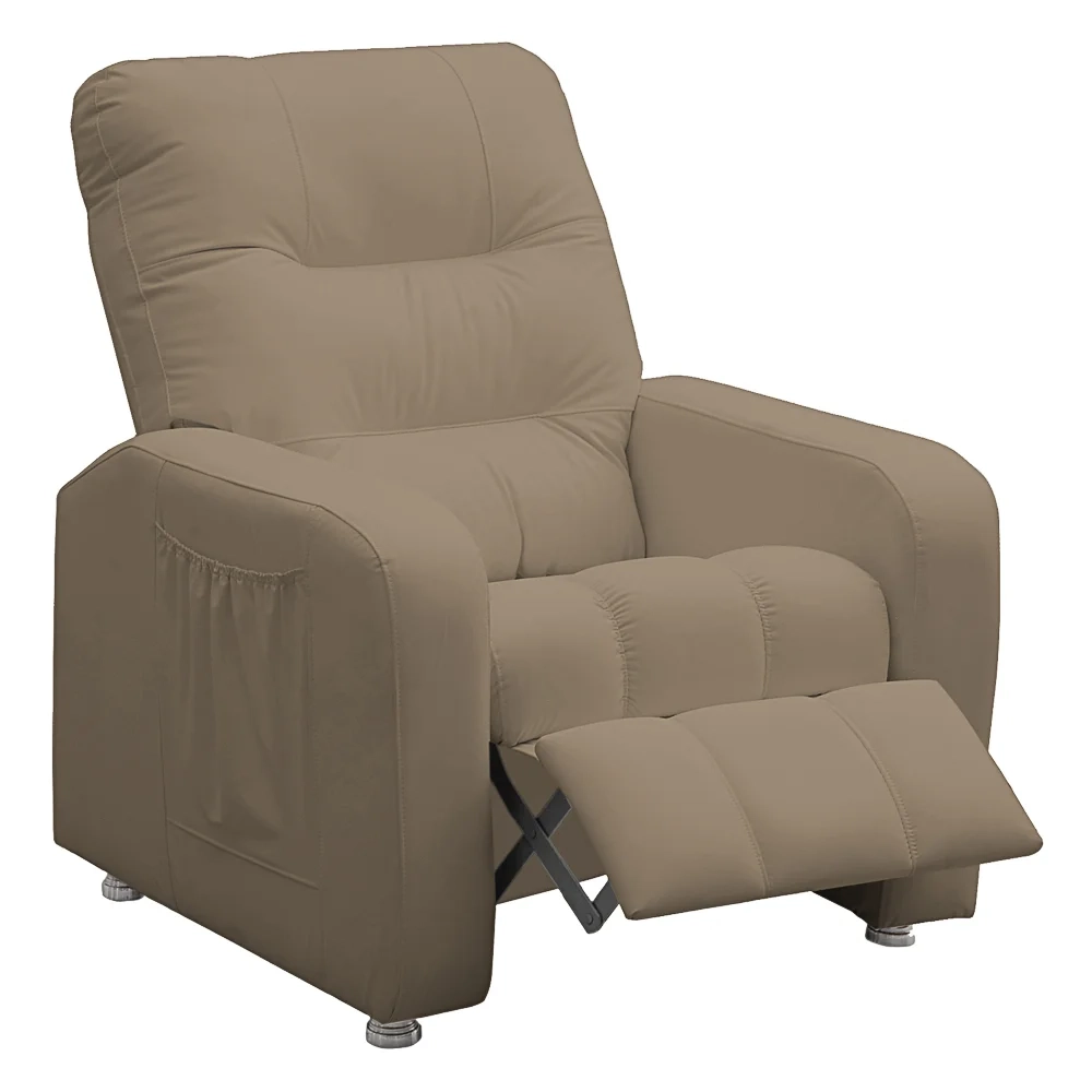 Poltrona do Papai Reclinável Turim Corano Bege - JS Móveis