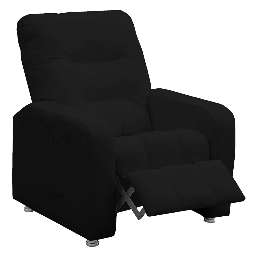 Poltrona do Papai Reclinável Turim Corano Preto - JS Móveis
