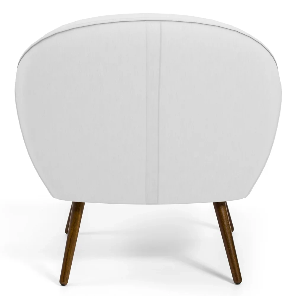 Poltrona Decorativa Nina Corano C-12 com Pés Palito Castanho - Domi