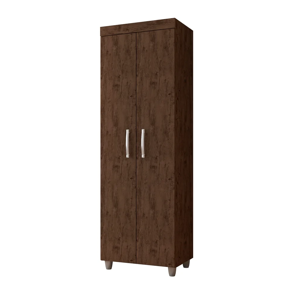 Armário Multiuso 02 Portas Rafaela Chocolate - Nathy Móveis