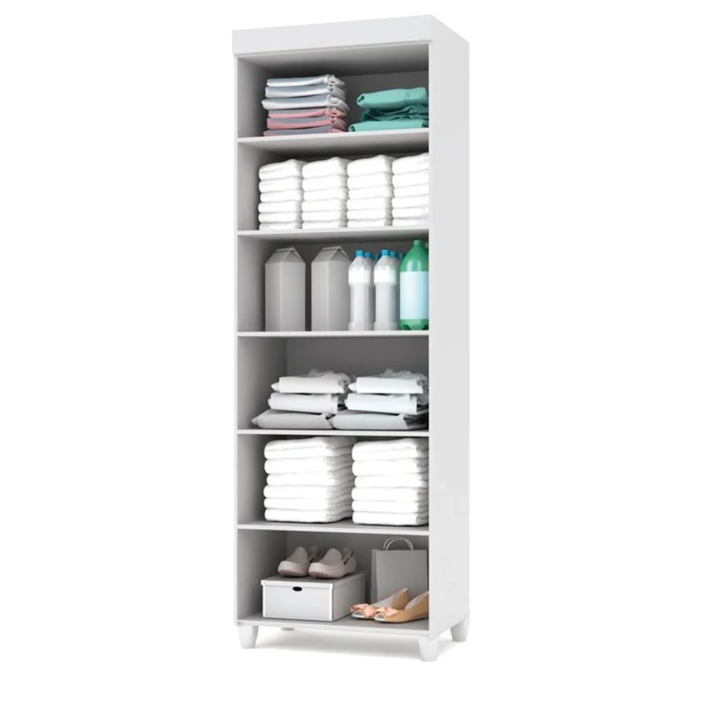 Kit 2 Armários Multiuso Rafaela 2 Portas Branco - Nathy Móveis