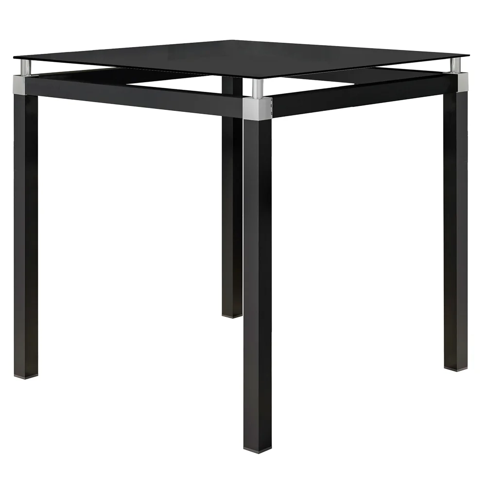 Jogo de Mesa Malva 75cm e 4 Cadeiras 118 Preto - Artefamol