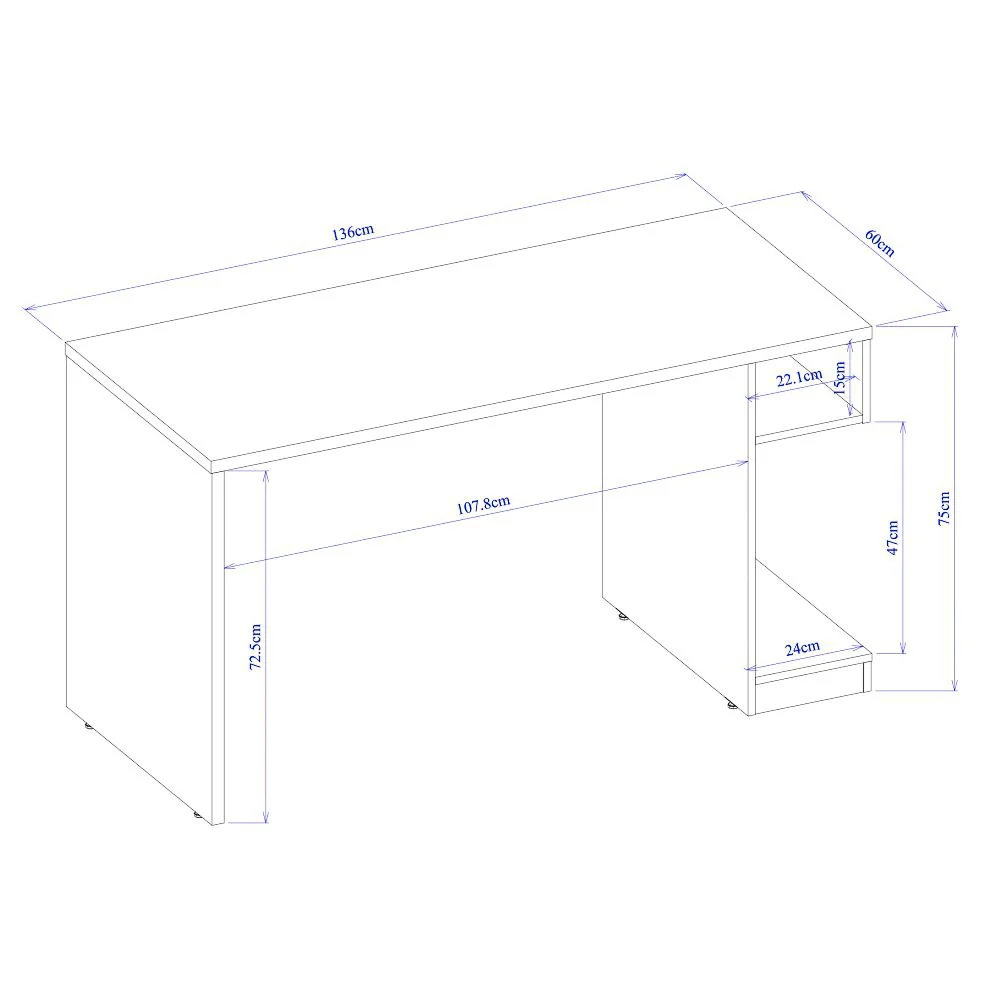 Mesa Para Computador Notebook Gamer X Preto/Vermelho - Fit Mobel