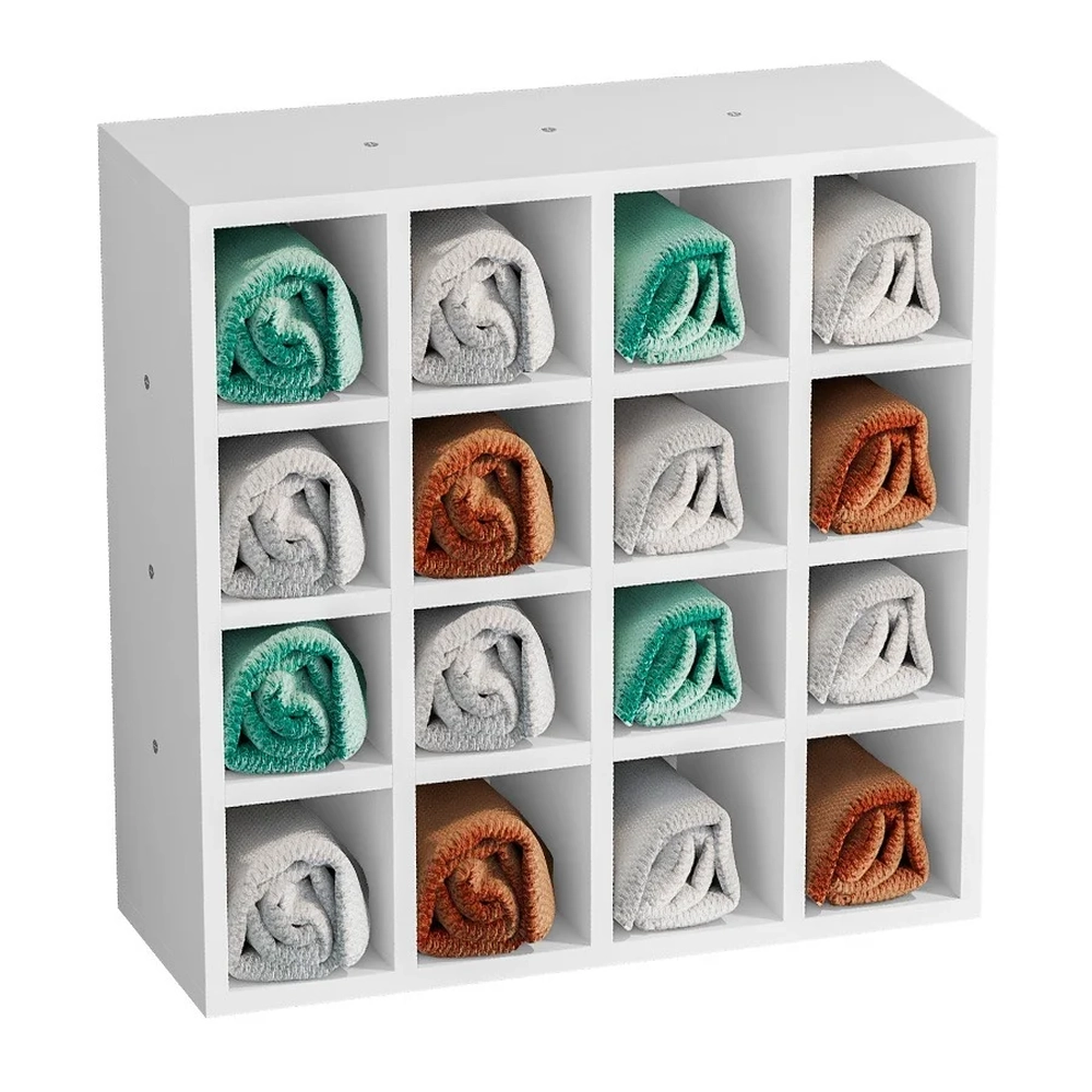 Nicho Decorativo Porta Toalha Para Salão Branco - AJL Móveis