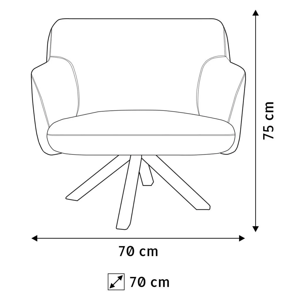 Kit 2 Poltronas Decorativas Giratórias Base Giromad Madeira Jade Veludo C-262 Telha - Domi