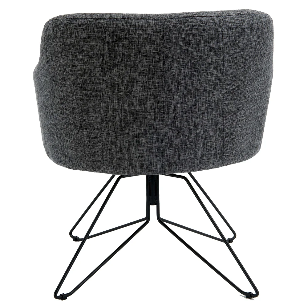 Kit 2 Poltronas Decorativas Base Orby Jade Linho D-469 Mescla - Domi