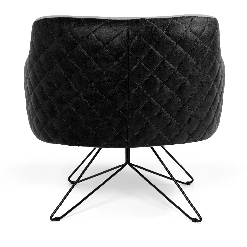 Kit 2 Poltronas Decorativas Jade Base Orby Fixa Corano C-05 Lona C-315 Cinza Claro - Domi