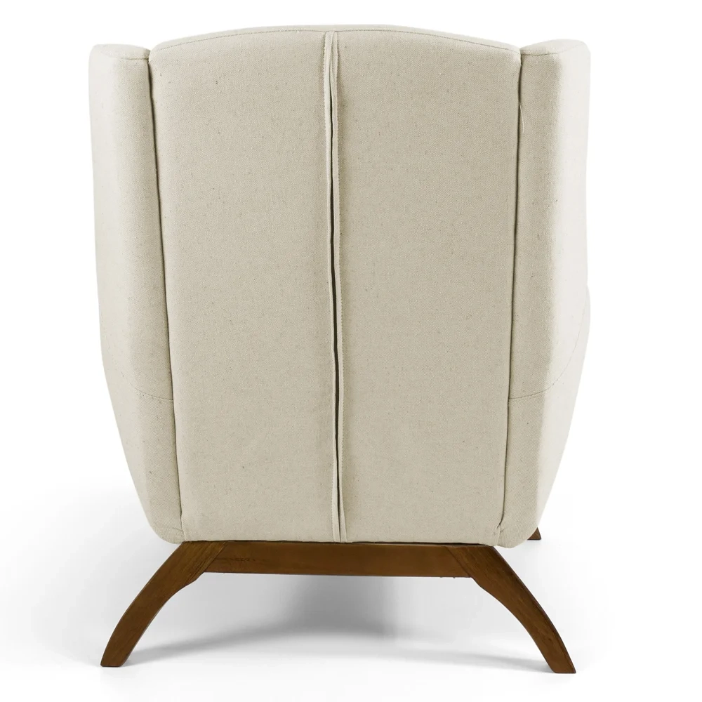 Kit 2 Poltronas Decorativas Base Manu Juliet Veludo C-309 Bege - Domi