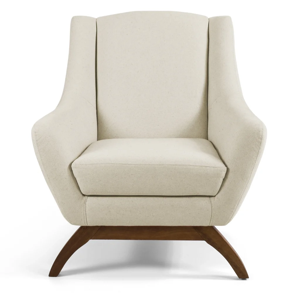 Kit 2 Poltronas Decorativas Base Manu Juliet Veludo C-309 Bege - Domi