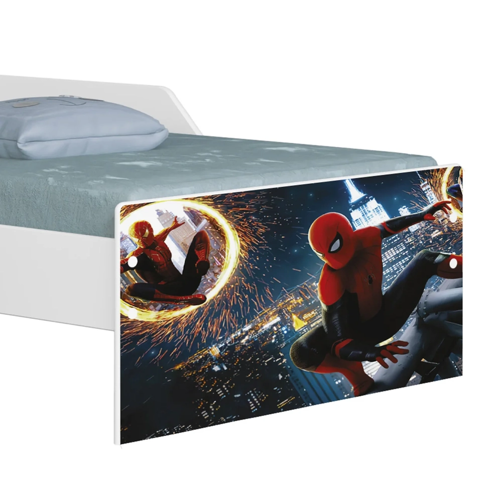 Mini Cama Infantil 148x68cm Proteção Lateral Herói Aranha Z53 - Mpozenato