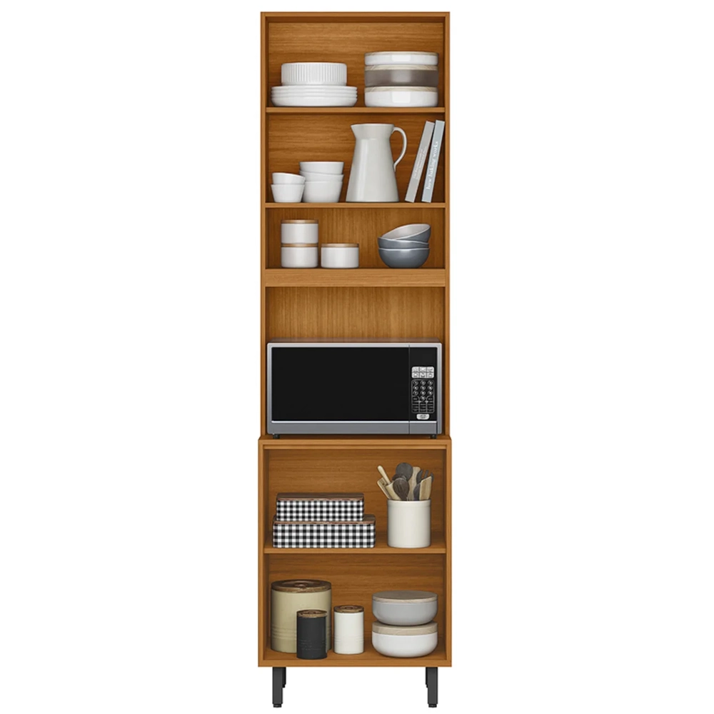 Paneleiro Cozinha Torre Quente Nala Freijó UV/Off Acetinado Z44 - Mpozenato