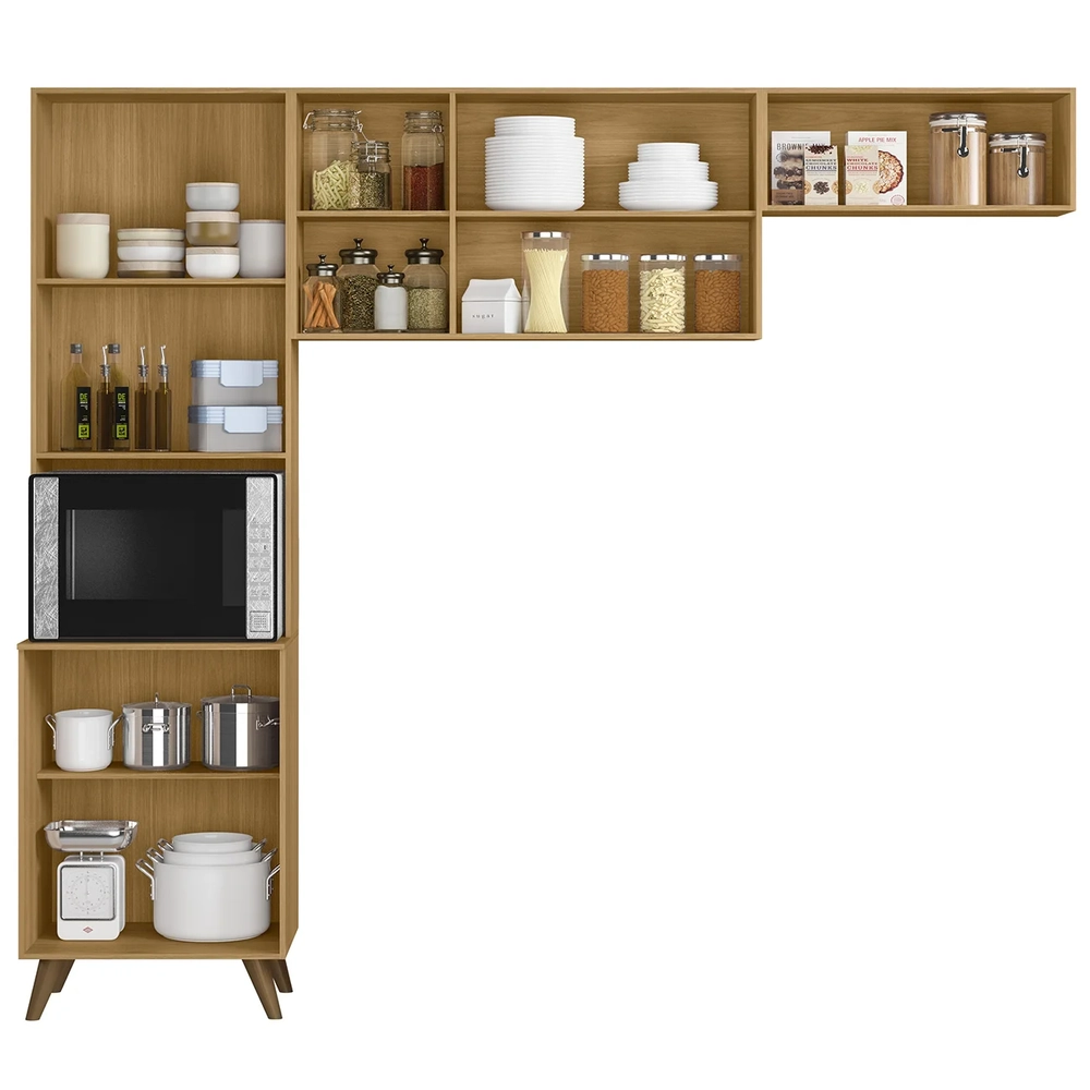 Armário de Cozinha Amélia Freijó UV/Off Acetinado Z44       - Mpozenato