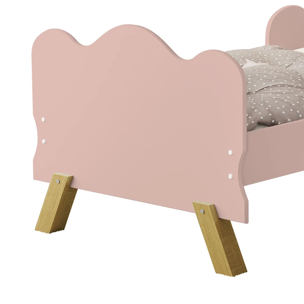 Mini Cama Infantil 148x68cm Proteção Lateral Vivi Rose Z53  - Mpozenato