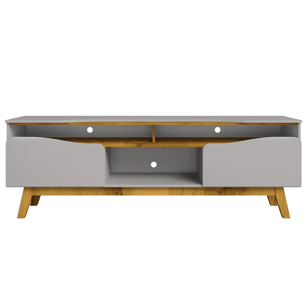 Rack Bancada Para TV 75 Pol 180cm Rita Off/Naturalle B02    - Mpozenato