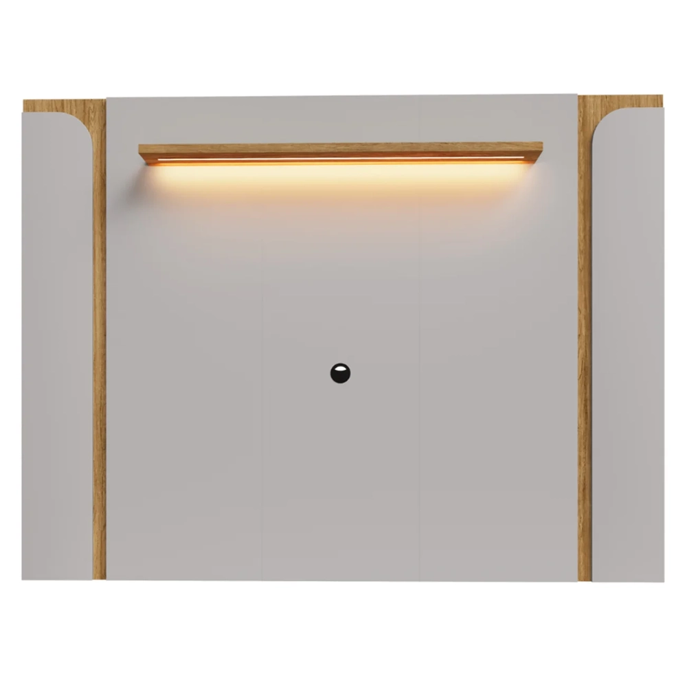 Painel Para TV Suspenso 75 Pol 180cm Marina Off/Cinamomo B02 - Mpozenato