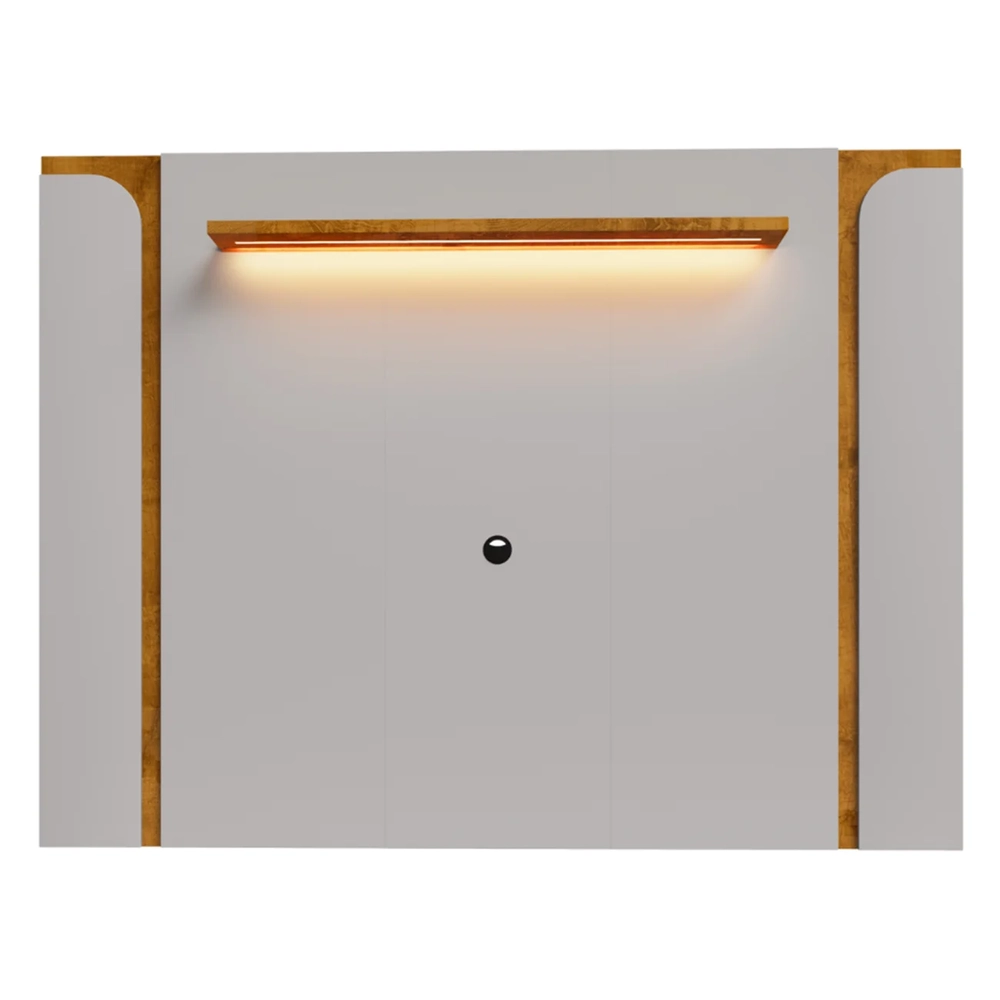 Painel Para TV Suspenso 75 Pol 180cm Marina Off/Naturalle B02 - Mpozenato