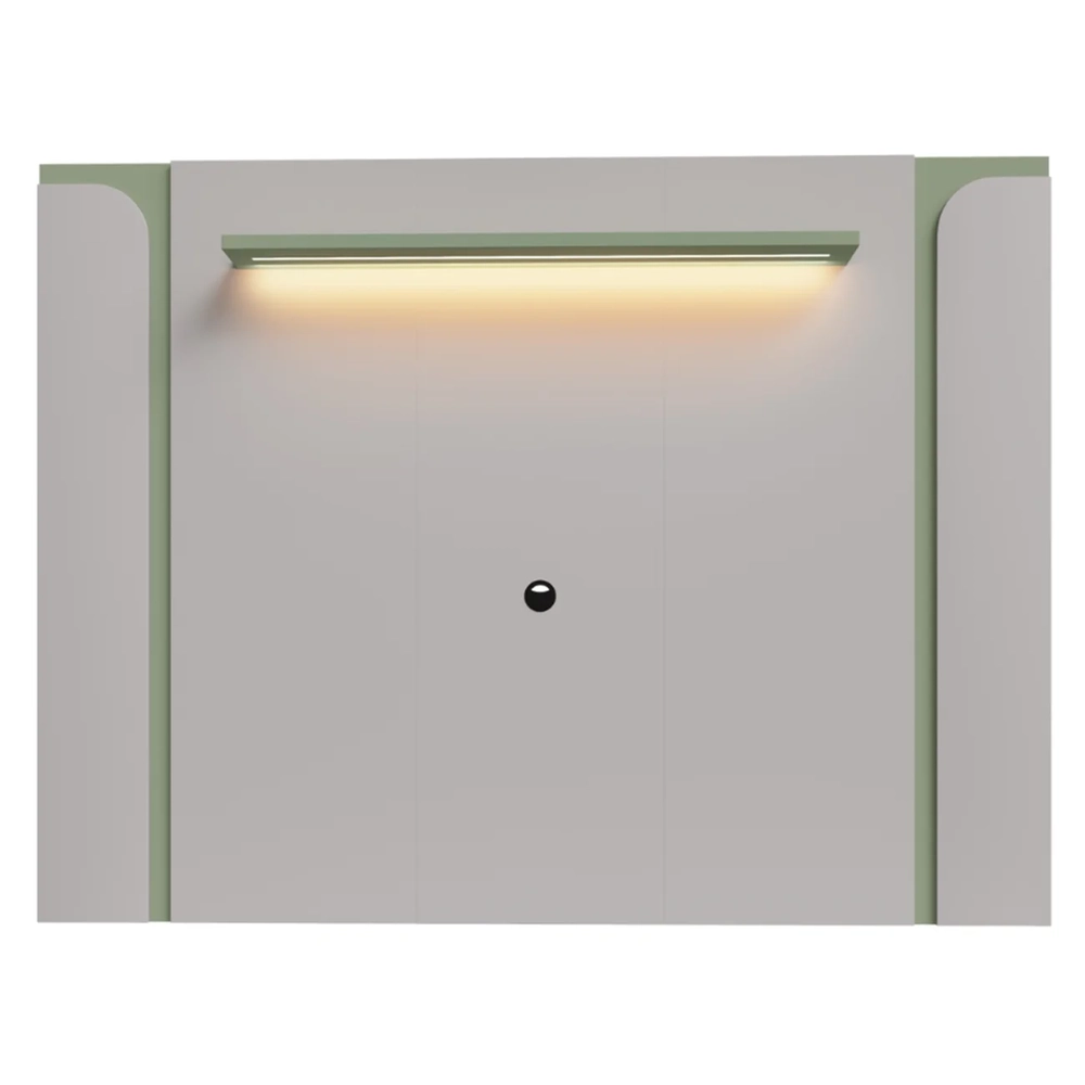 Painel Para TV Suspenso 75 Pol 180cm Marina Off/Pistache B02 - Mpozenato