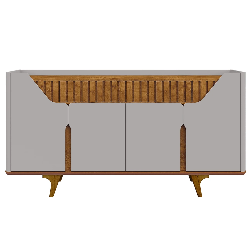 Buffet Aparador Sala de Estar 180cm Zayn Off/Naturalle B02  - Mpozenato