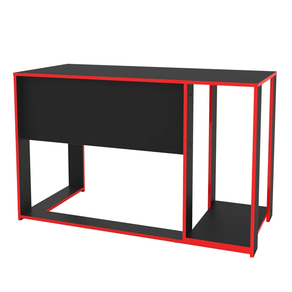 Mesa Para Computador Notebook Desk Game Singapura Preto/Vermelho - Politorno