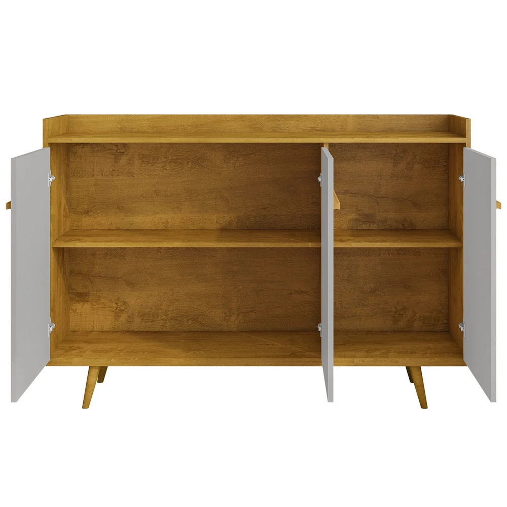Buffet Aparador Sala de Estar 135cm Nick Naturalle/Off B02  - Mpozenato