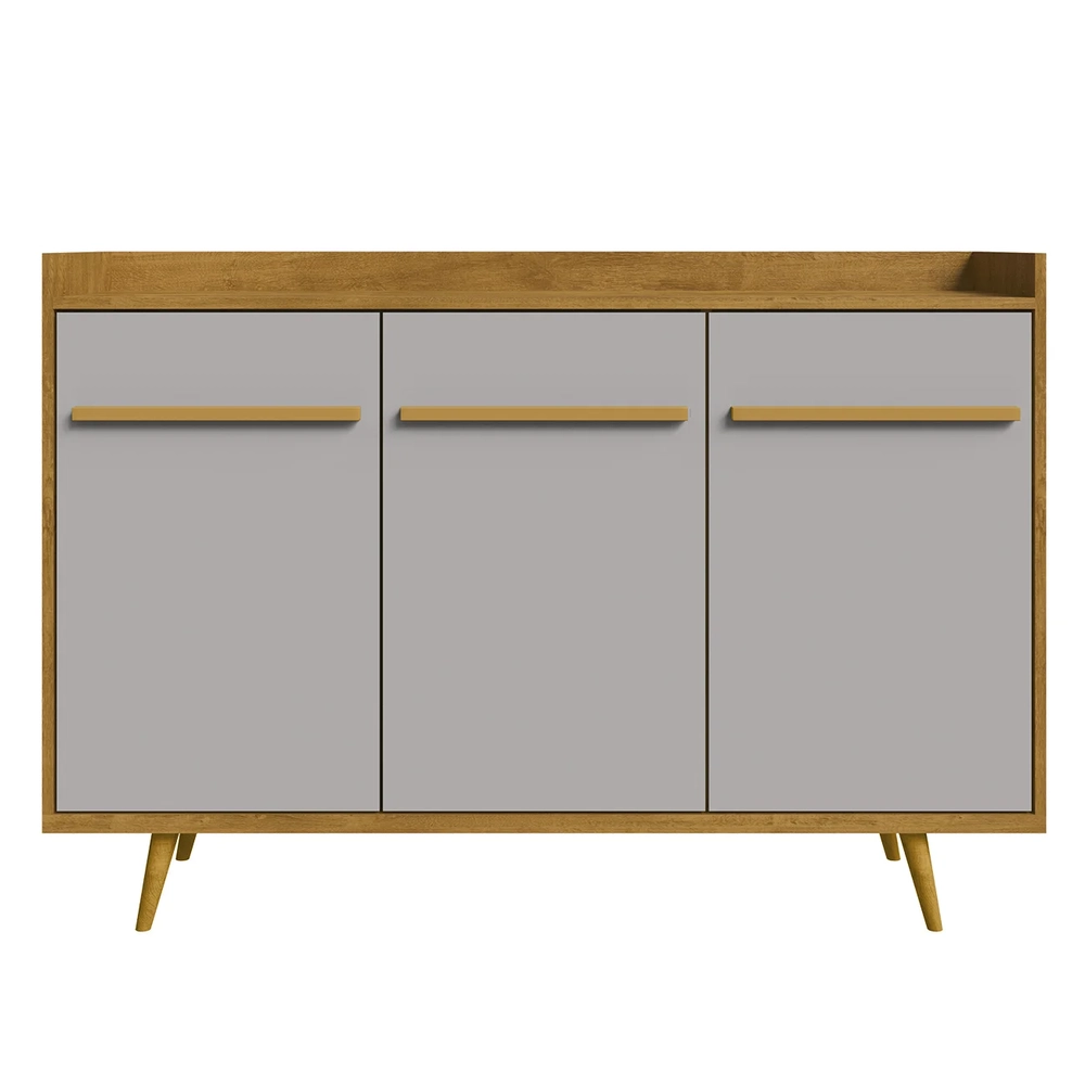 Buffet Aparador Sala de Estar 135cm Nick Naturalle/Off B02  - Mpozenato