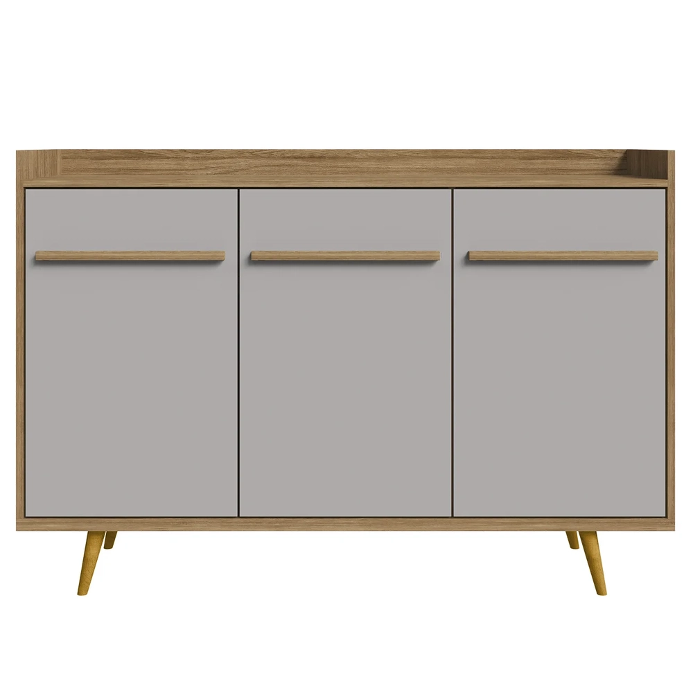 Buffet Aparador Sala de Estar 135cm Nick Cinamomo/Off B02   - Mpozenato