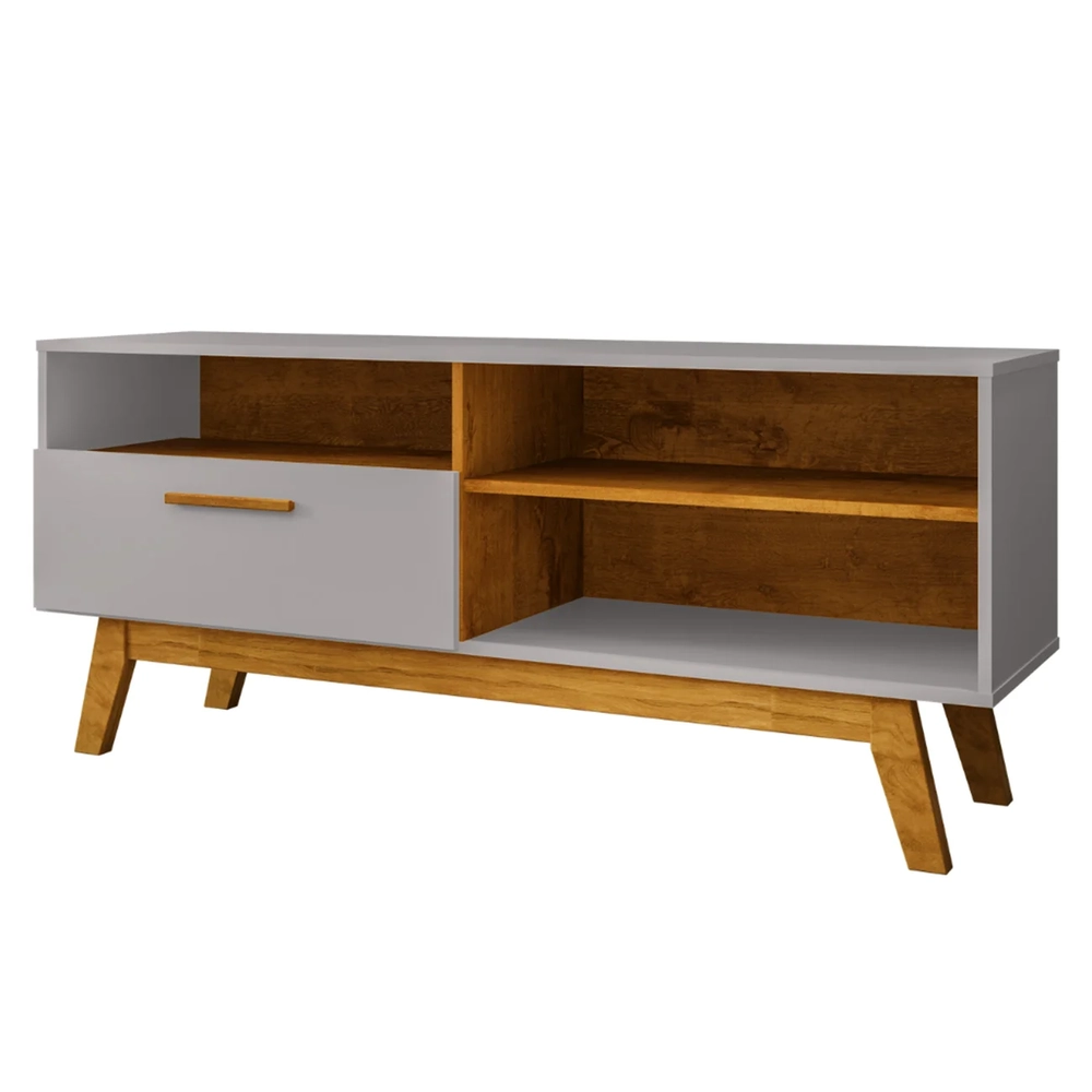 Rack Bancada Para TV 55 Pol 136cm Paládio Off/Naturalle     - Bechara