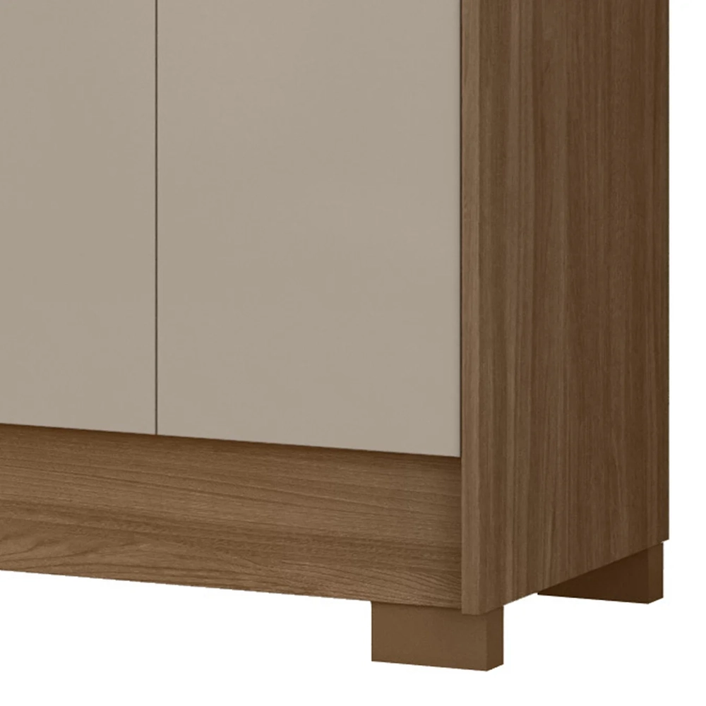 Guarda Roupa Casal 216cm 6 Portas Alabama Carvalho/Fendi Z17 - Mpozenato